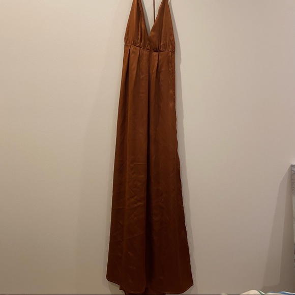 White Fox rust colored prom dress - Picture 2 of 11